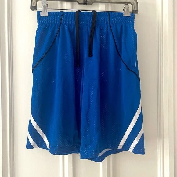 Tech gear Blue w/ black/white athletic shorts M - Picture 1 of 3